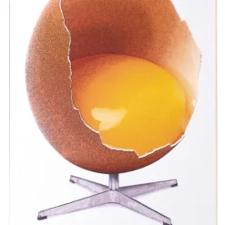 Akustikbild Art-Acoustic Ägget Vit Fibrotech