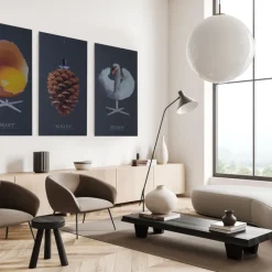 Akustikbild Art-Acoustic Kotten Mörkgrå Fibrotech