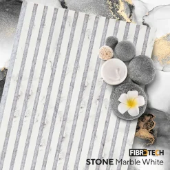 Akustikpanel Marble White Stone 18 x 520 x 2440 mm Fibrotech
