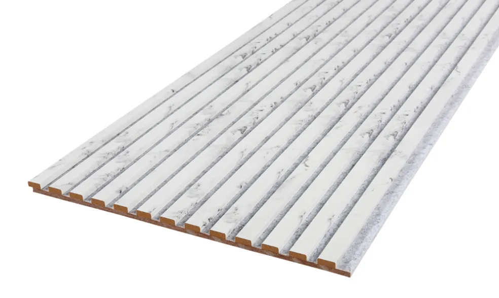 Akustikpanel Marble White Stone 18 x 520 x 2440 mm Fibrotech