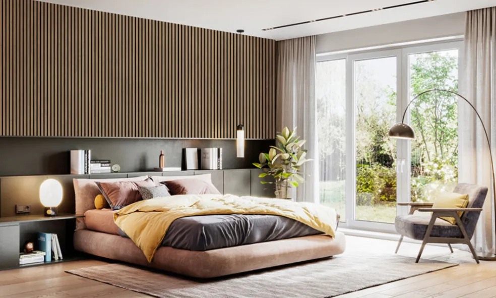Akustikpanel Proff Oiled Oak 22 x 605 x 3000 mm Fibrotech