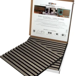 Akustikpanel Square Grey Oak 22 x 520 x 520 mm 2-pack Fibrotech