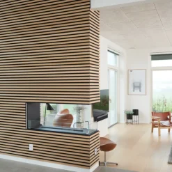 Akustikpanel Light Oak 22 x 605 x 2440 mm Fibrotech