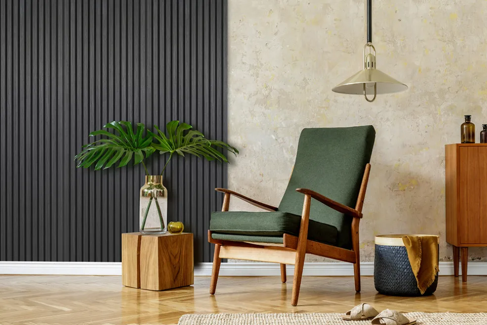 Akustikpanel Quanti Black Oak 18 x 520 x 2440 mm Fibrotech