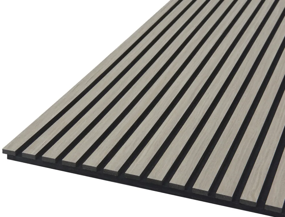 Akustikpanel Quanti Grey Oak 18 x 520 x 2440 mm Fibrotech