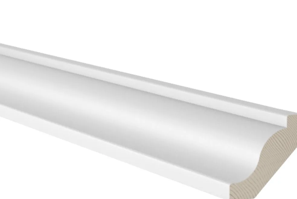 Allmogetaklist Furu Vit 15 x 56 mm - 3,6 m
