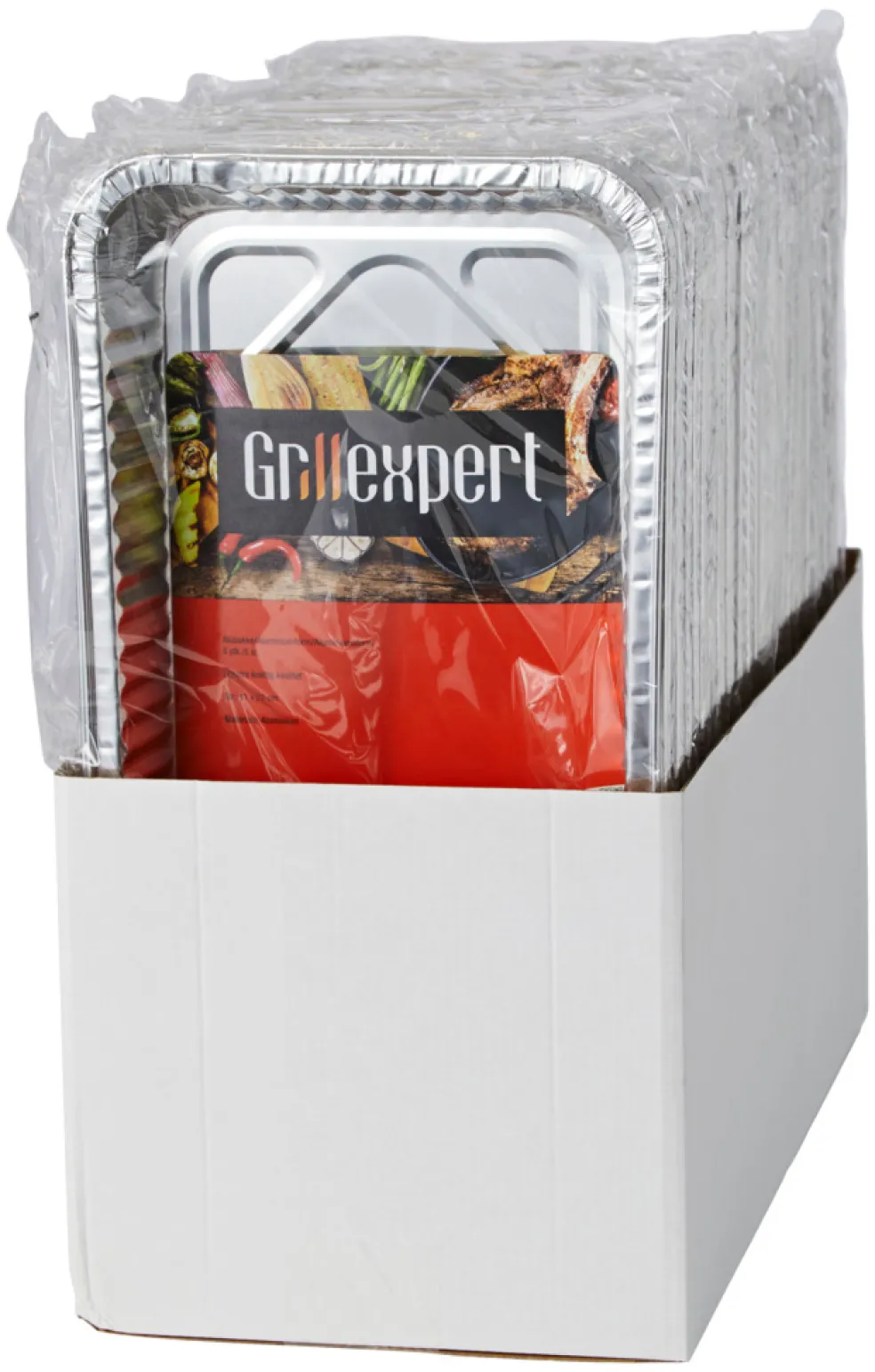 Aluminiumform 41 x 21 cm 5-pack Grillexpert