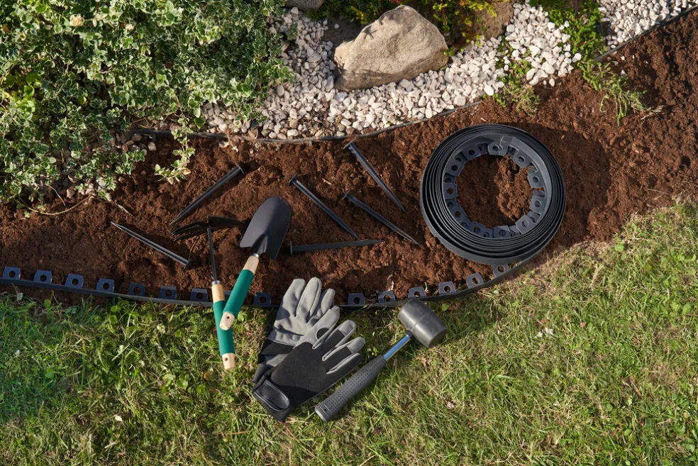 Avgränsare Svart 10 m Garden