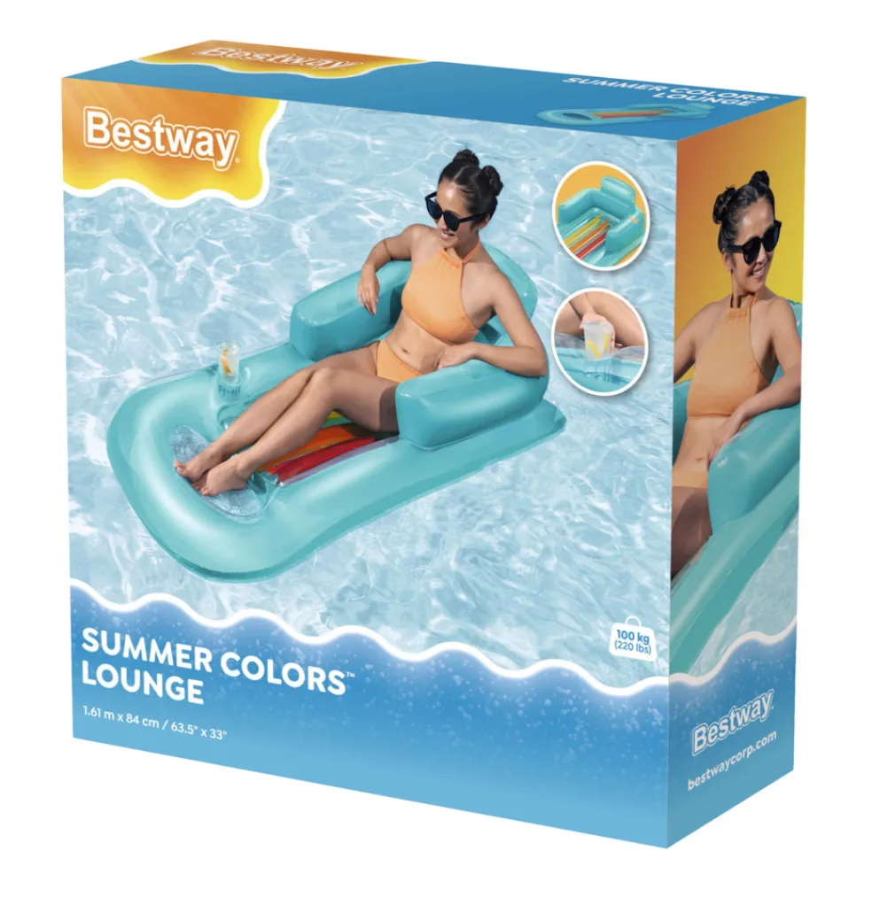 Badmadrass Summer Colors Lounge 161 x 84 cm Bestway