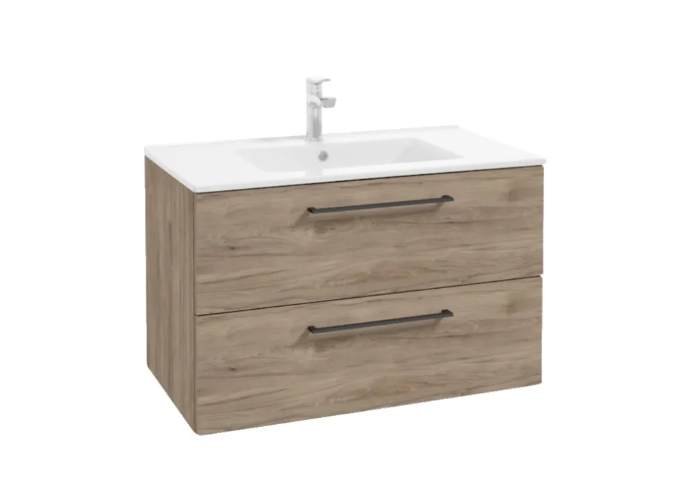 Badrumskommod Deluxe Brunbets Ek 80 cm REN