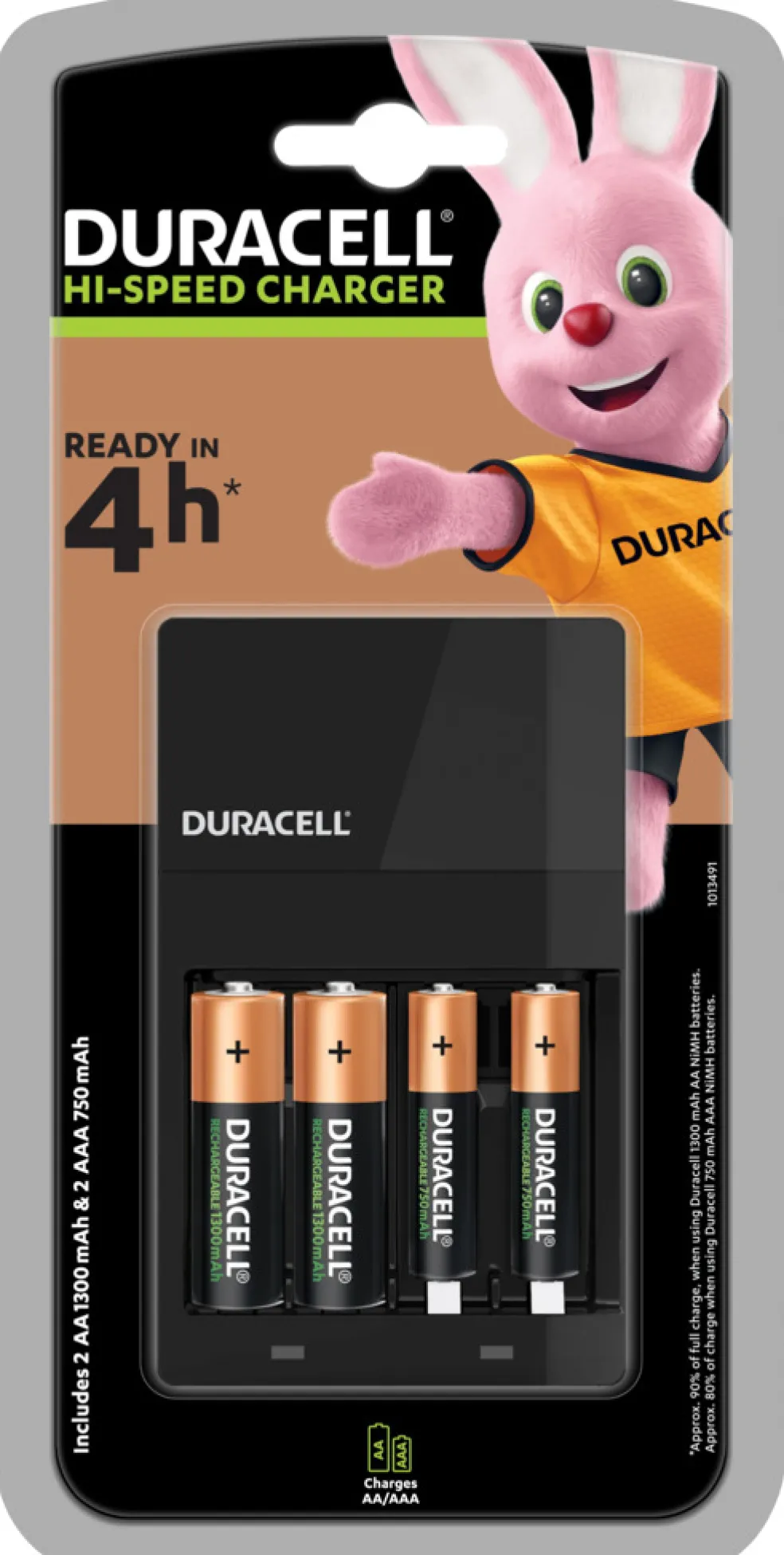 Batteriladdare AA- & AAA-batterier Duracell