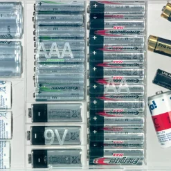 Batterilåda 6 fack Plast1