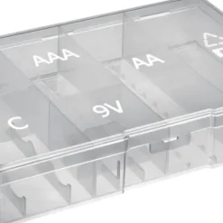 Batterilåda 6 fack Plast1