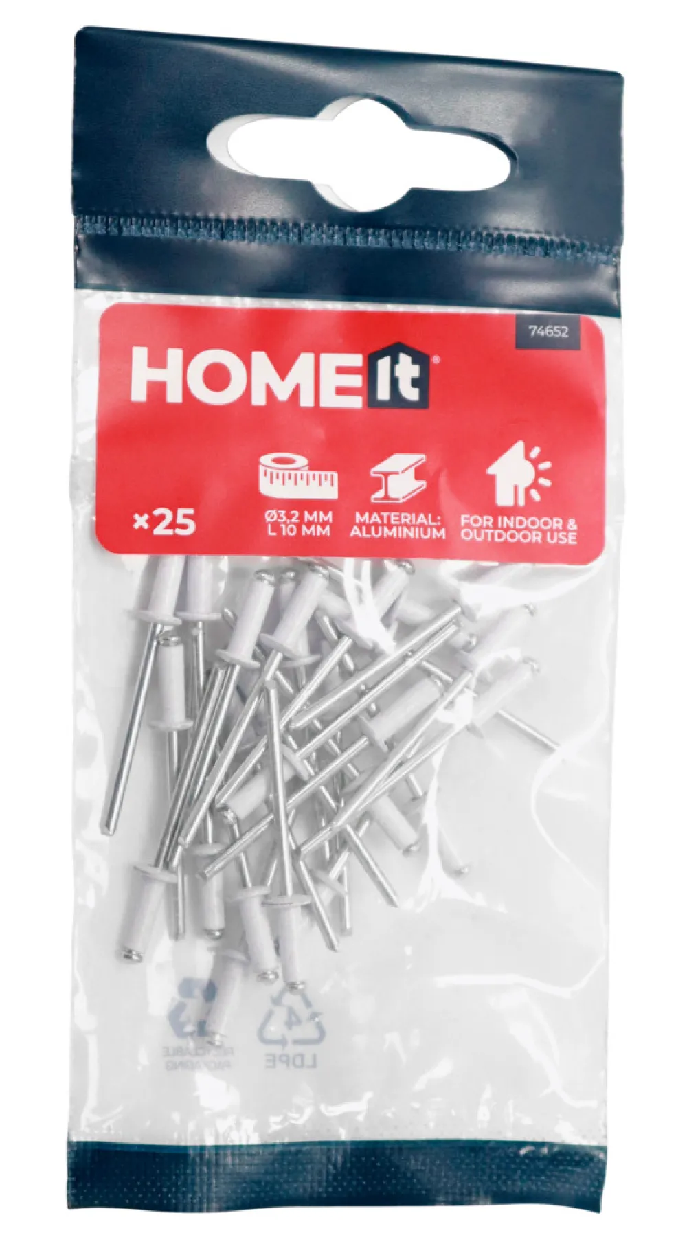 Blindnit Ø3,2 x 10 mm Vit 25-pack Home>it