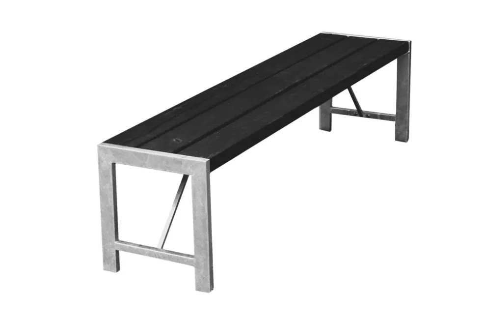 Bänk Furu Svart 170 cm Hortus