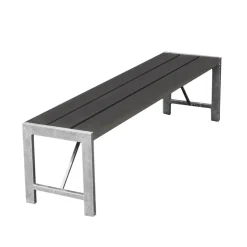 Bänk Nonwood/Stål Antracit 180 cm Hortus