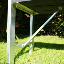 Bänk Nonwood/Stål Antracit 180 cm Hortus