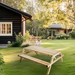 Bord-/bänkset XL Furu 200 x 170 cm Hortus