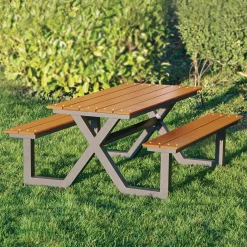 Bord-/bänkset X-modell Teak 176 x 151 cm Hortus