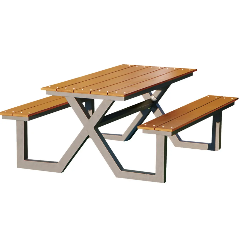 Bord-/bänkset X-modell Teak 176 x 151 cm Hortus