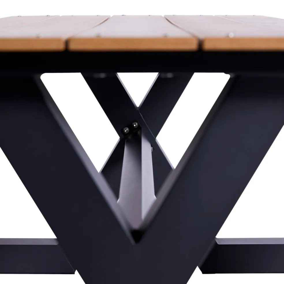 Bord-/bänkset X-modell Teak 176 x 151 cm Hortus