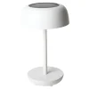 Bordslampa Solcell LED USB Vit