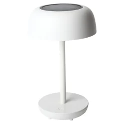 Bordslampa Solcell LED USB Vit