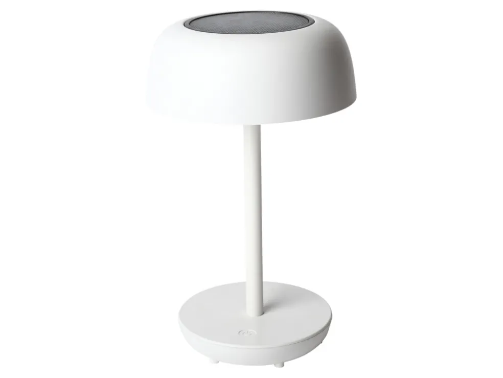 Bordslampa Solcell LED USB Vit