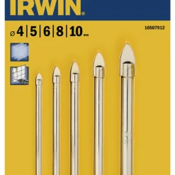 Borrsats Kakel/Glas 4-10 mm Irwin