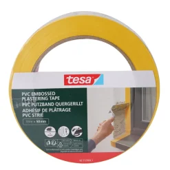 Byggtejp PVC Räfflad 50 mm x 33 m Tesa