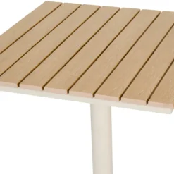 Cafébord Dover Sandgrå/Teak 58 x 58 cm Sunlife