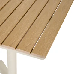 Cafébord Dover Sandgrå/Teak 58 x 58 cm Sunlife