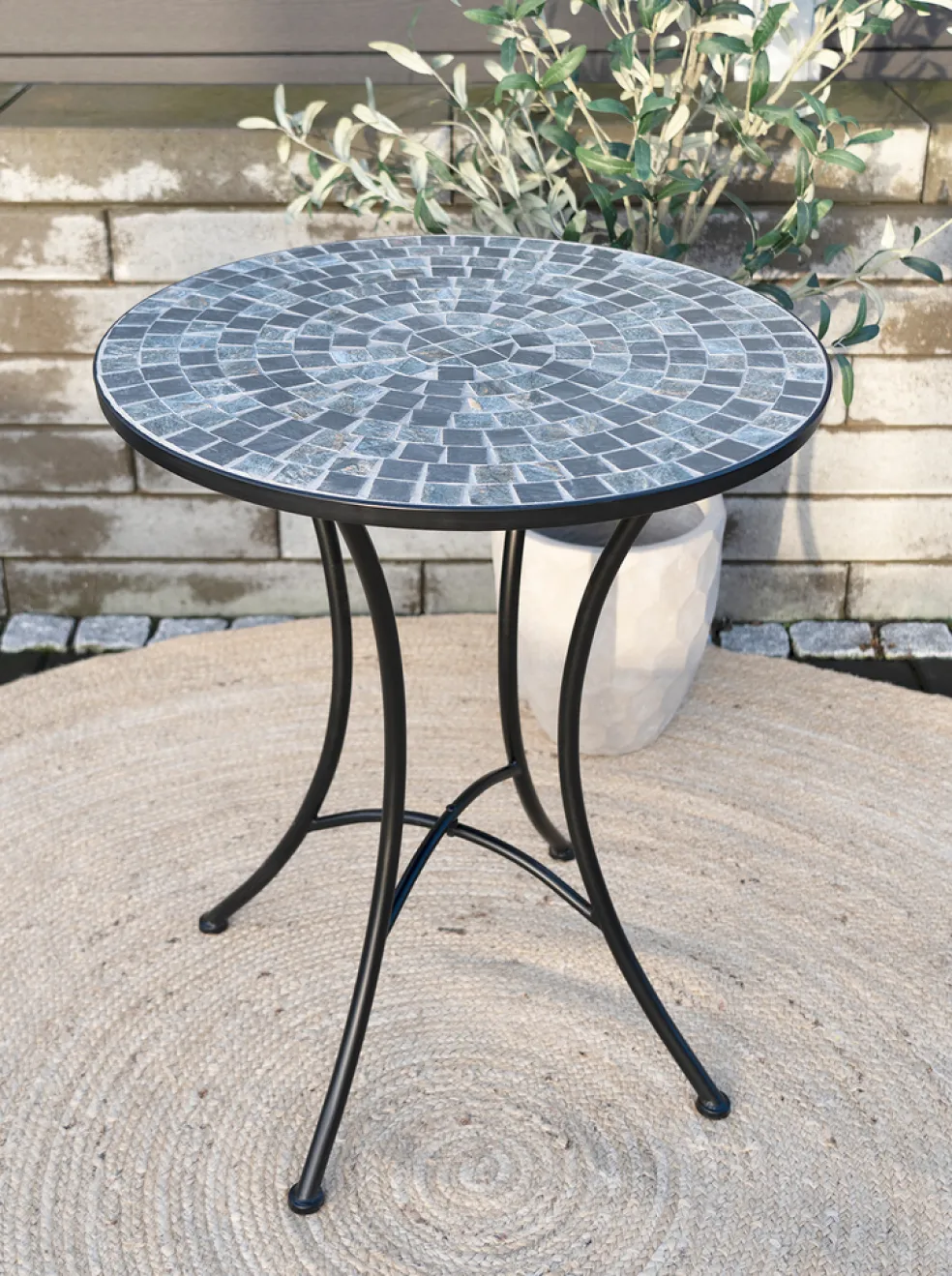 Cafébord Mosaik Ø60 cm Sunlife