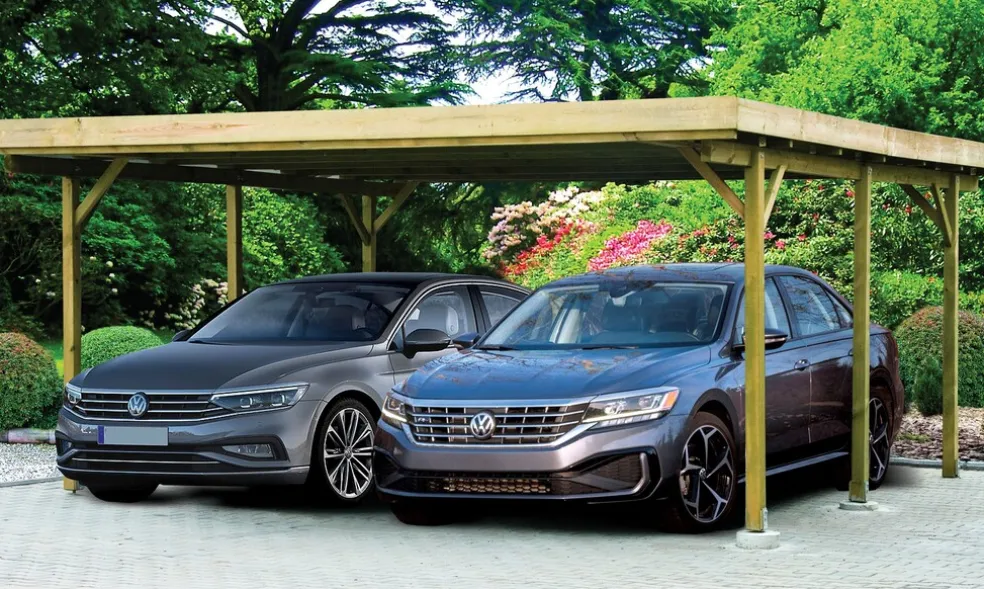 Carport Dubbel 510 x 500 cm