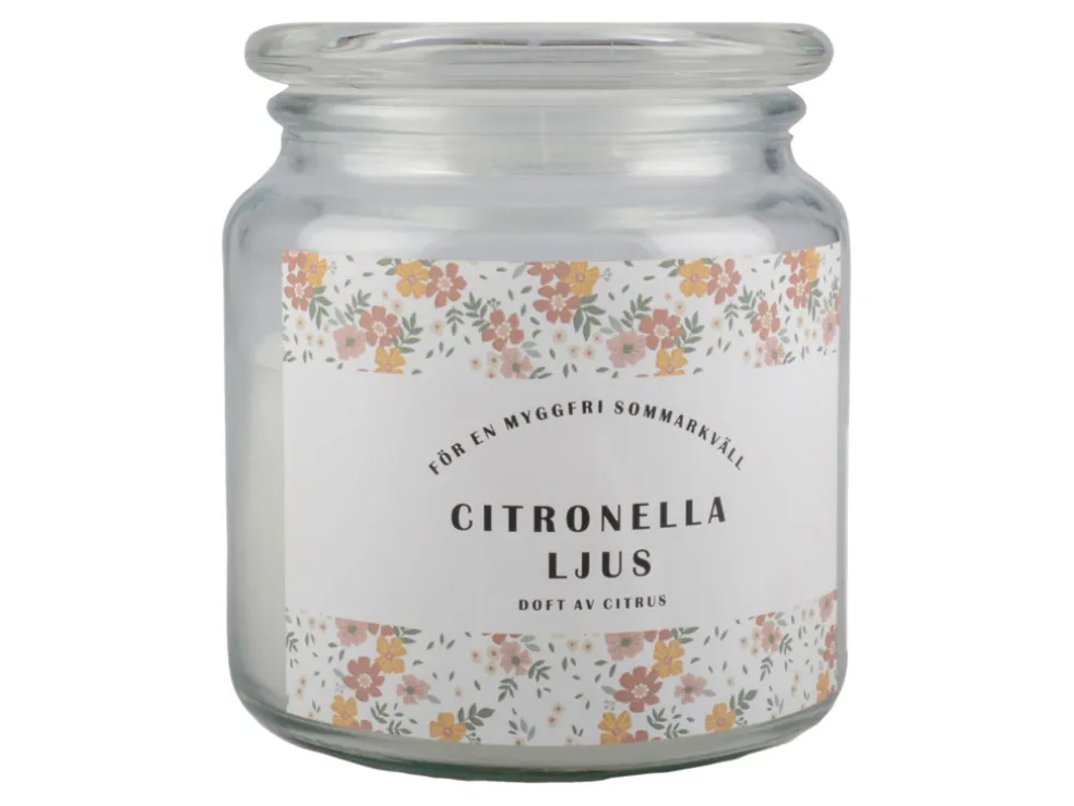Citronella-ljus Klar 11 cm
