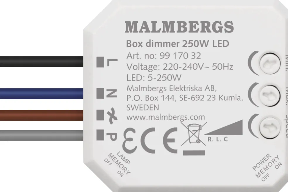 Dosdimmer RCL 5-250W LED Malmbergs