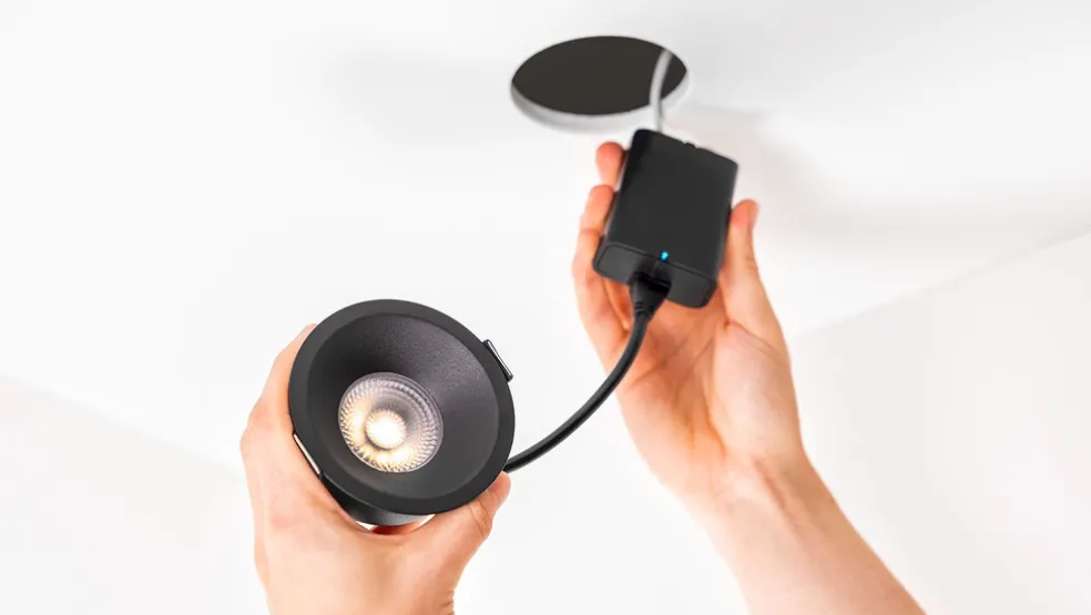 Downlight 8W 515 lm 2,2–4K Svart Plejd