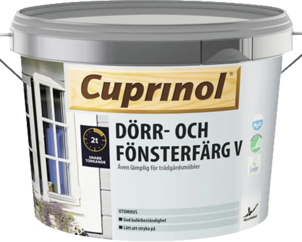 Dörr & Fönsterfärg Vit 2,5 L Cuprinol