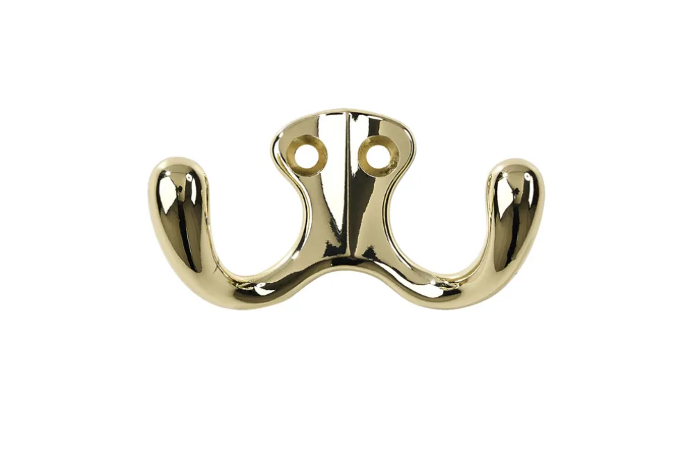 Dubbelkrok Mässing 40 mm Habo