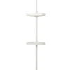 Duschhylla m/3 st hyllplan & teleskopstång Geyser