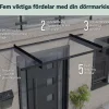 Entrétak Bremen Grå 200 x 93,5 cm Canopia by Palram