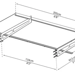 Entrétak Bremen Grå 200 x 93,5 cm Canopia by Palram