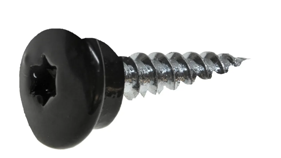 Fasadskruv 4,8 x 35 mm Svart 50-pack Heco