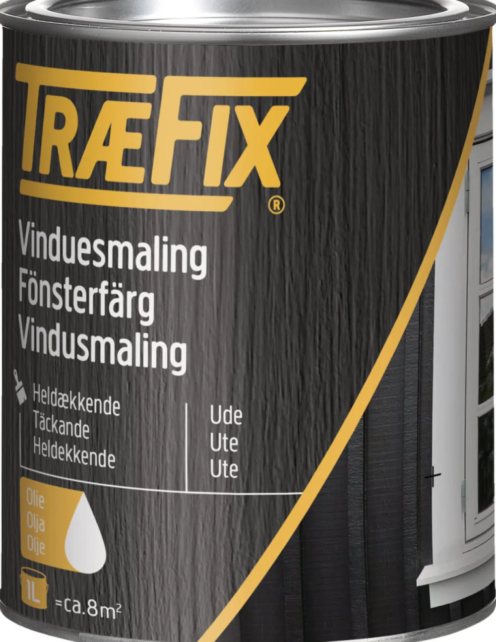 Fönster- & snickerifärg Vit 1L Træfix