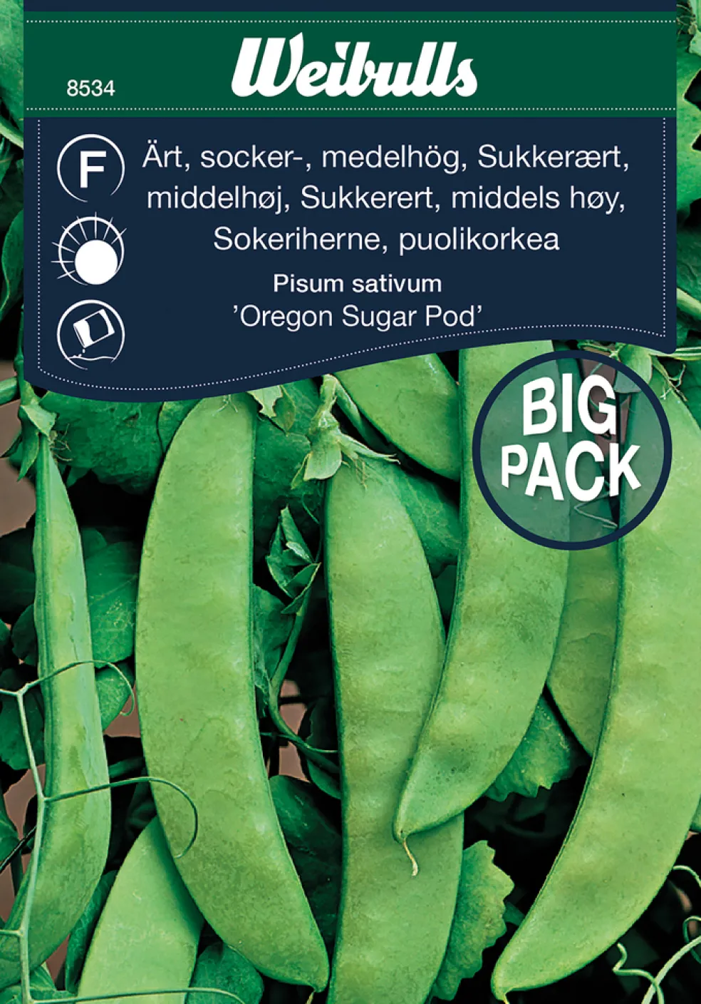 Frö Sockerärta ‘Oregon Sugar Pod’ Weibulls