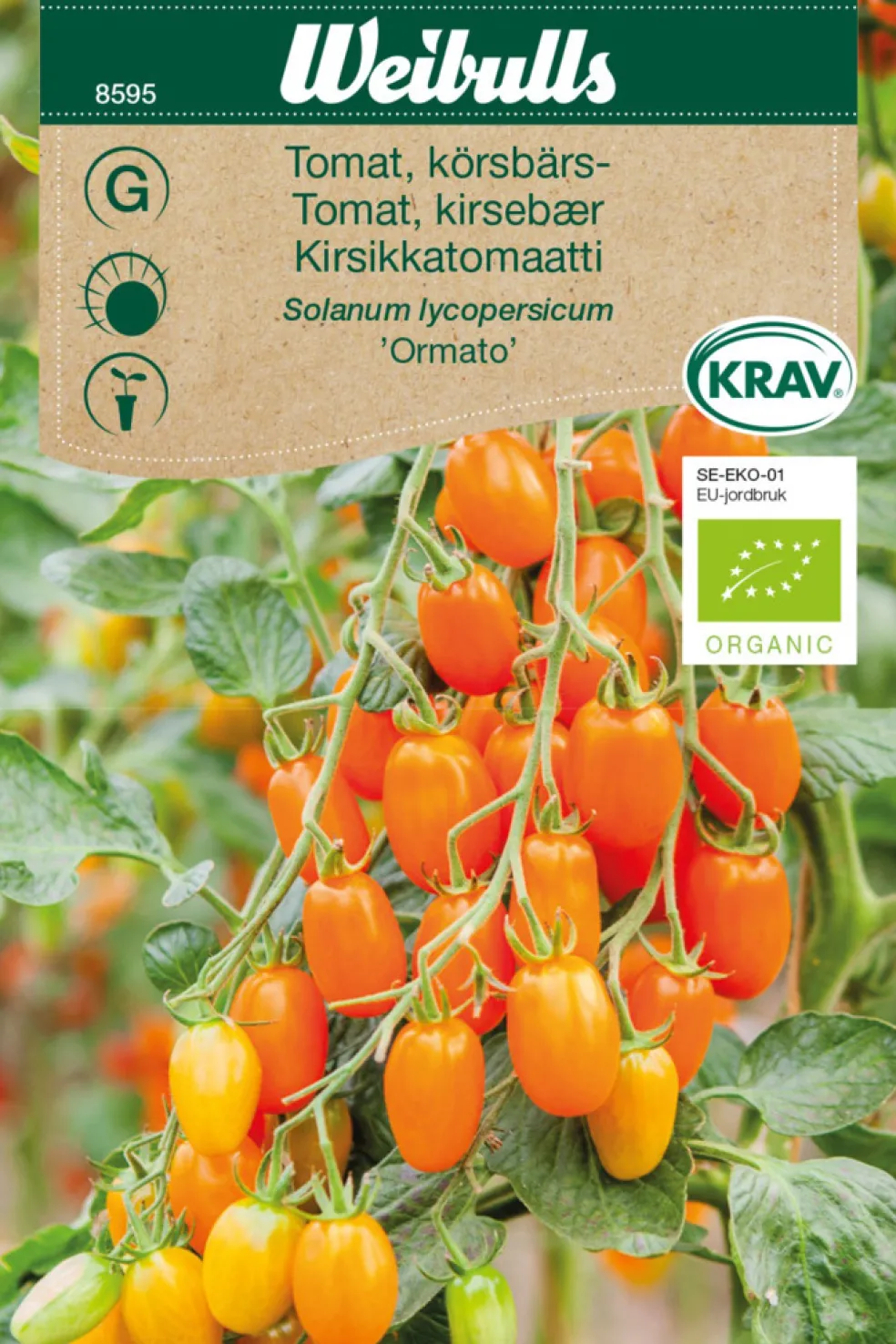 Frö Tomat 'Ormato' KRAV Weibulls