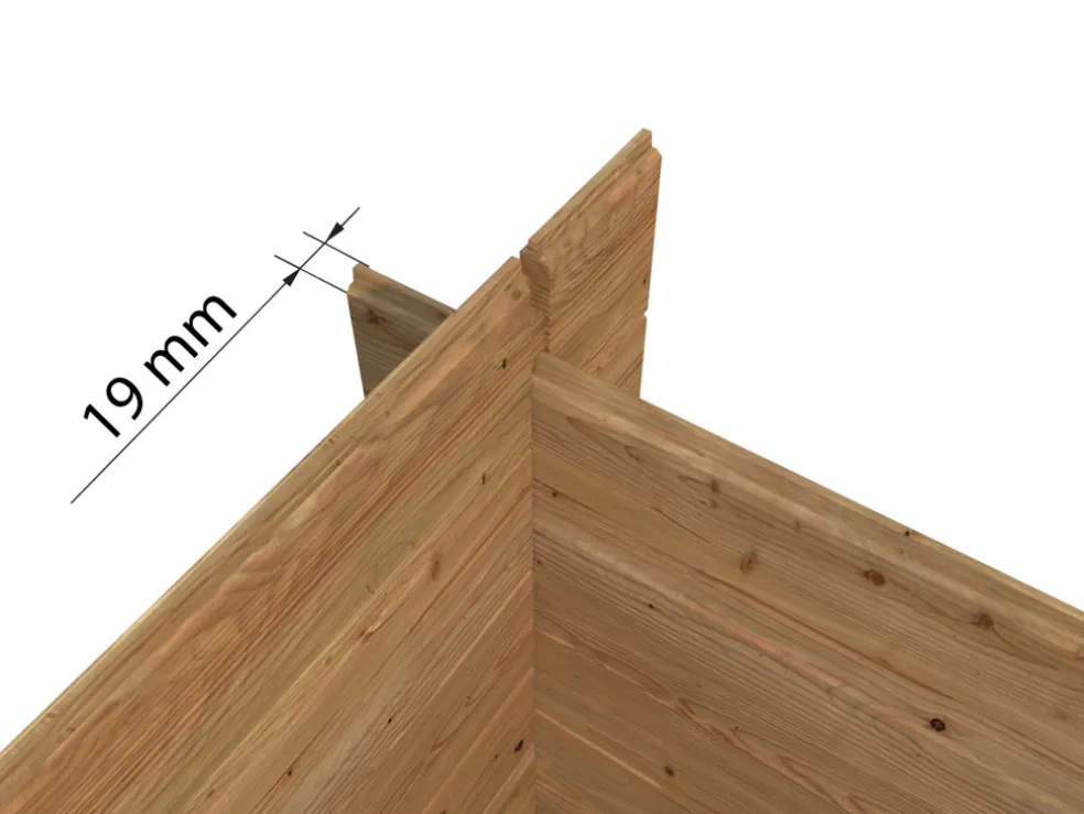 Förråd Peter 206 x 176 cm 2,9 m² Palmako