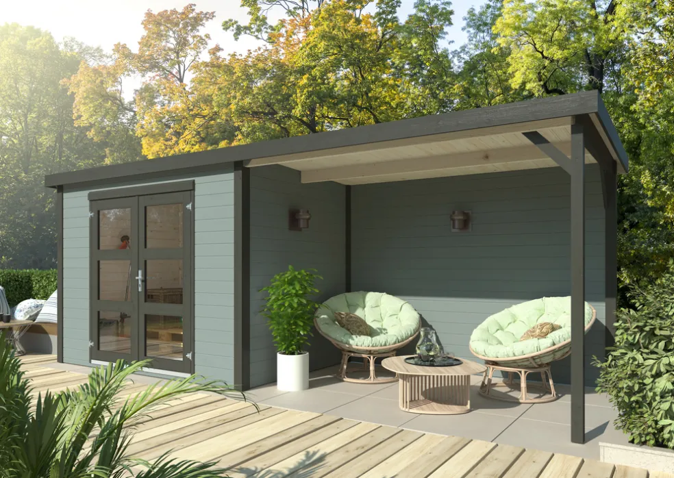 Förråd Alma 560 x 184 cm 5,2 + 6,8 m² Palmako