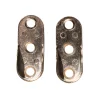 Fäste t/garderobstång Krom 2-pack