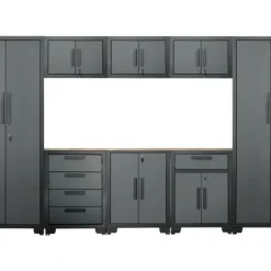Garageinredning Stål 9 delar 330 x 192,5 x 47,2 cm